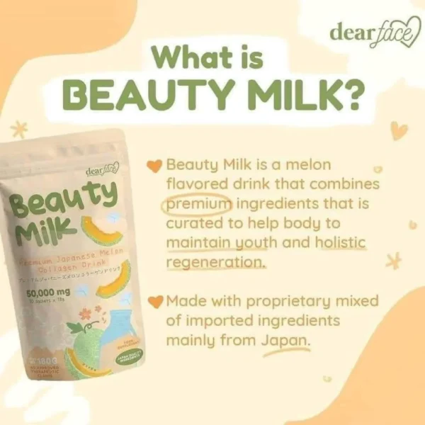 Beauty Milk - Premium Japanese Melon Collagen Drink - Image 4