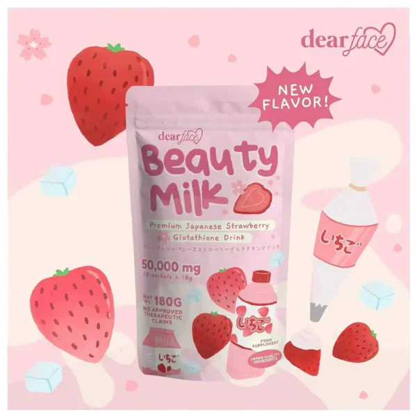 Beauty Milk - Premium Japanese Strawberry Glutathione Drink - Image 8