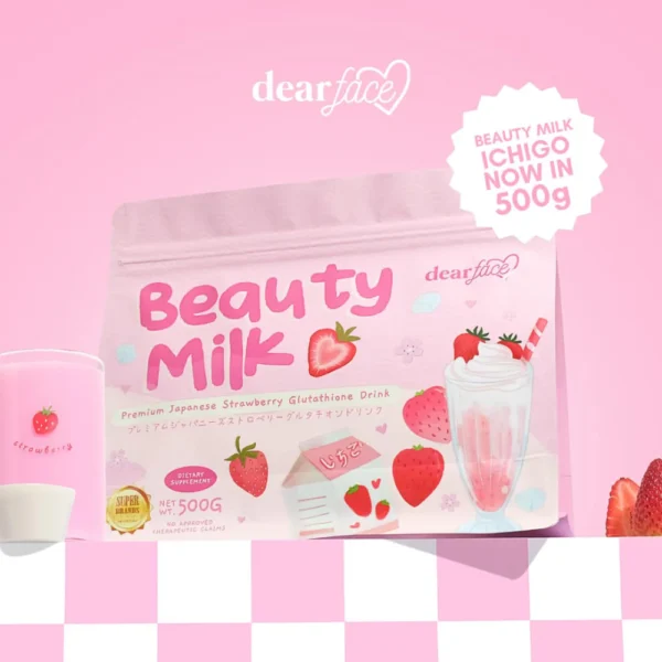 Beauty Milk - Premium Japanese Strawberry Glutathione Drink - Image 2