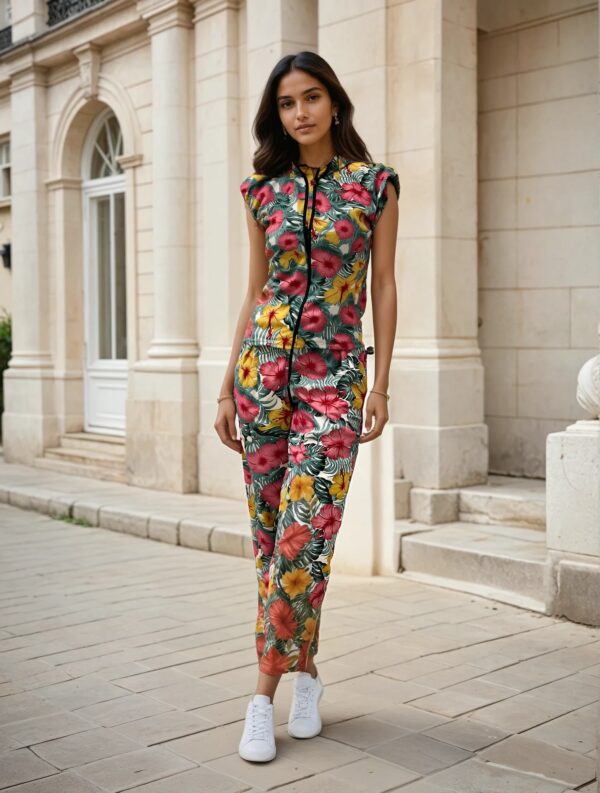 LENA VIBRANT FLORAL LONG PAJAMAS