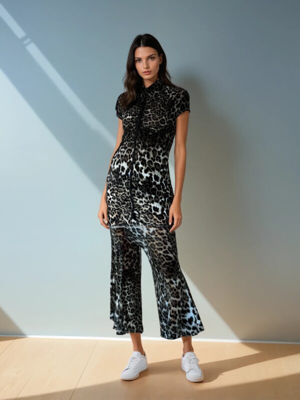 LEOPARD PRINT LONG PAJAMAS - Image 3